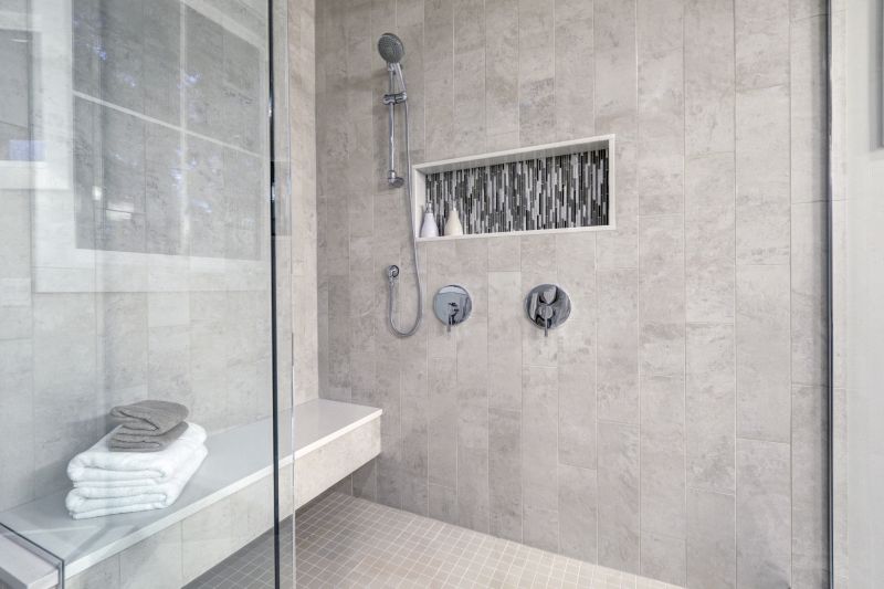 Contemporary Shower with Niche